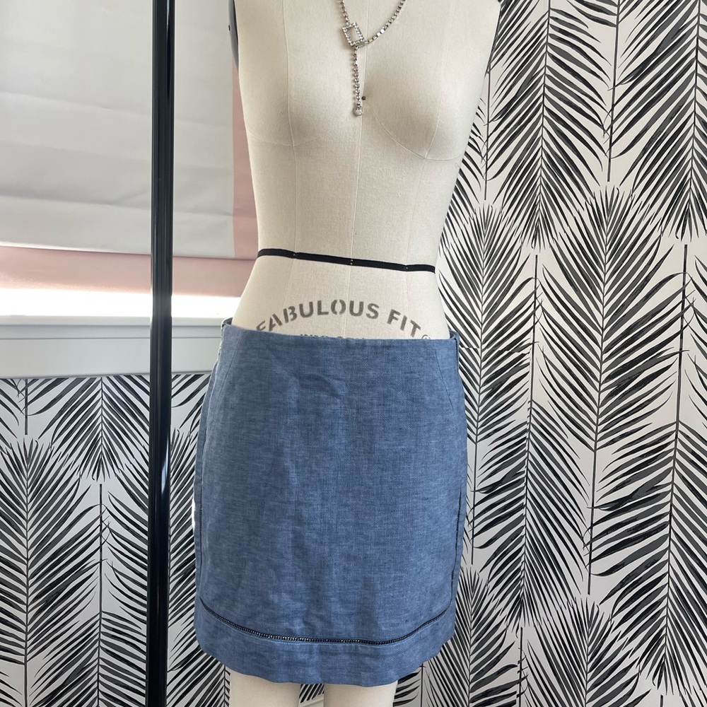 Sandro Blue Mini Skirt